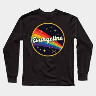 Evangeline // Rainbow In Space Vintage Grunge-Style Long Sleeve T-Shirt